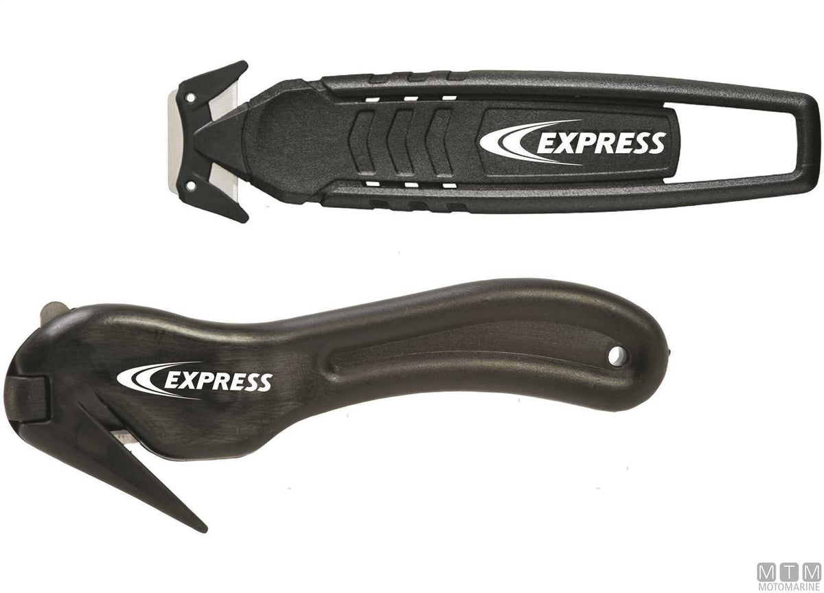 Security tarpaulin cutting knife - original photo Motomarine Srl