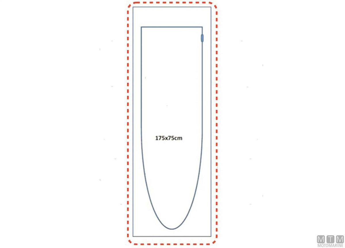 Door for cover tarpaulins 175x75 cm - original photo Motomarine Srl