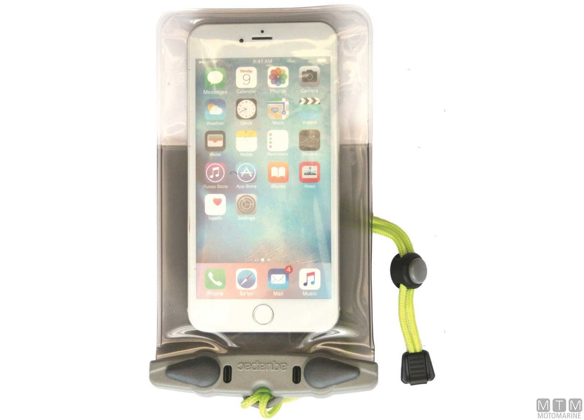 Aquapac waterproof phone case 358 grey - original photo Motomarine Srl