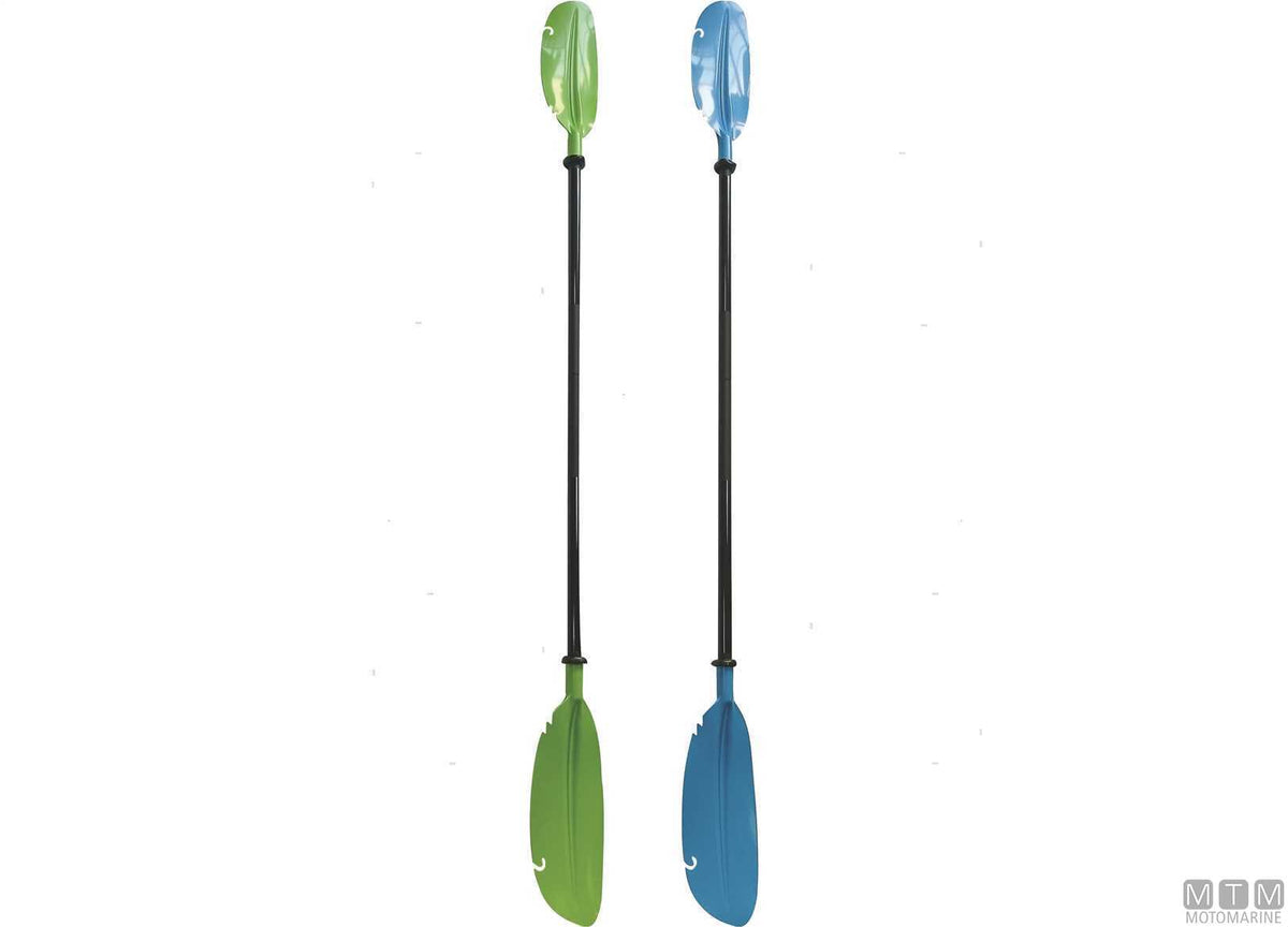 Split kayak paddle 220 cm aluminium green - original photo Motomarine Srl