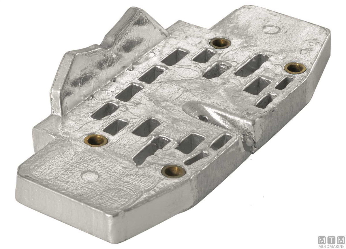 Plate anode OMC for stern drive, zinc - original photo Motomarine Srl