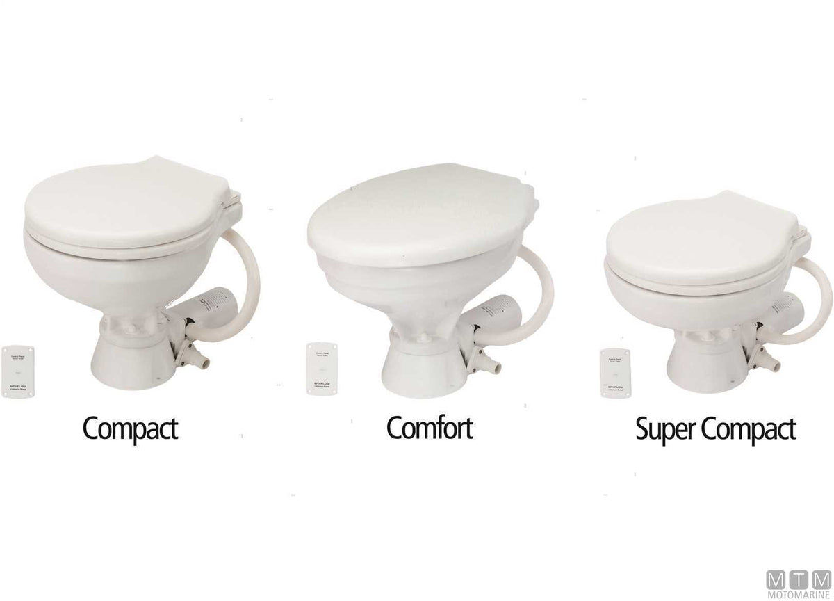 Discharge fitting for standard electric toilets - original photo Motomarine Srl