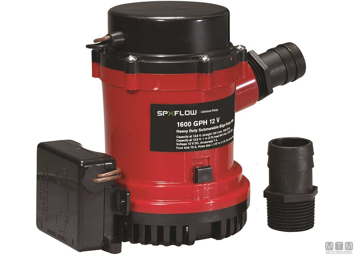 Automatic bilge pump Johnson Ultima 1600 12 V - original photo Motomarine Srl
