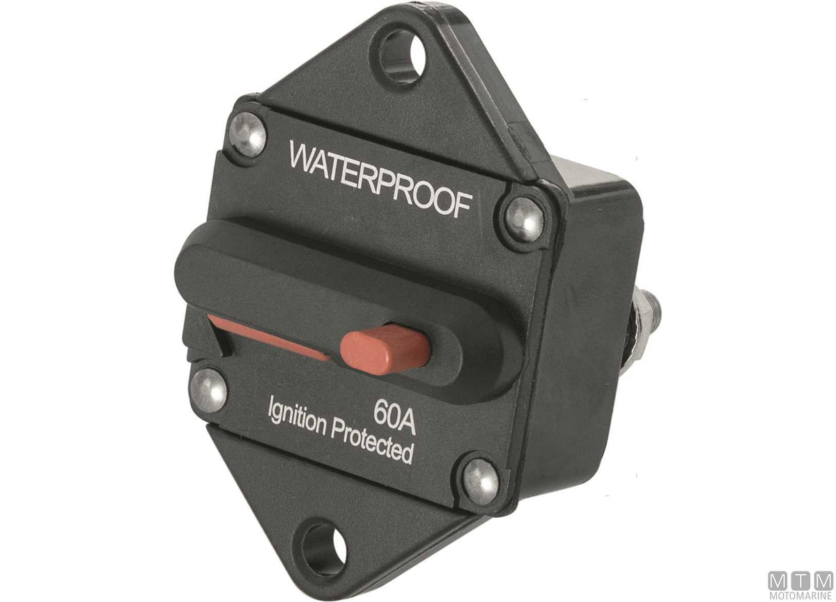 Flush-mount thermal-magnetic circuit breaker 80 A - original photo Motomarine Srl