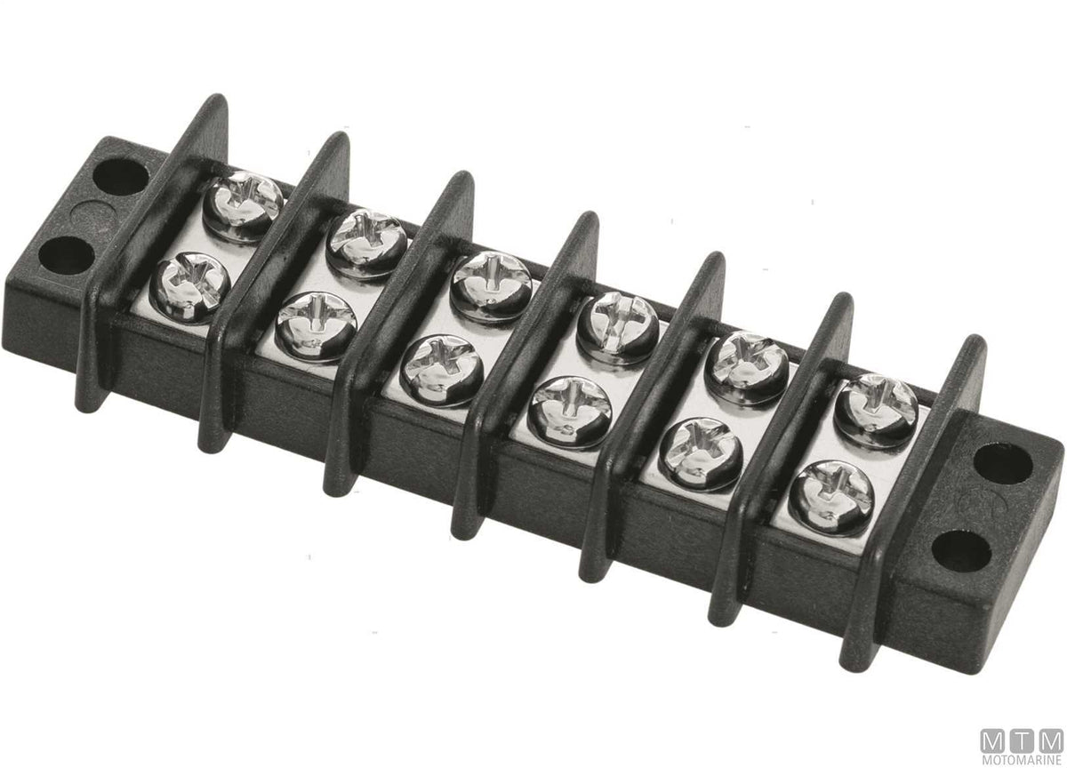 Terminal block 20 A 6 terminals - original photo Motomarine Srl