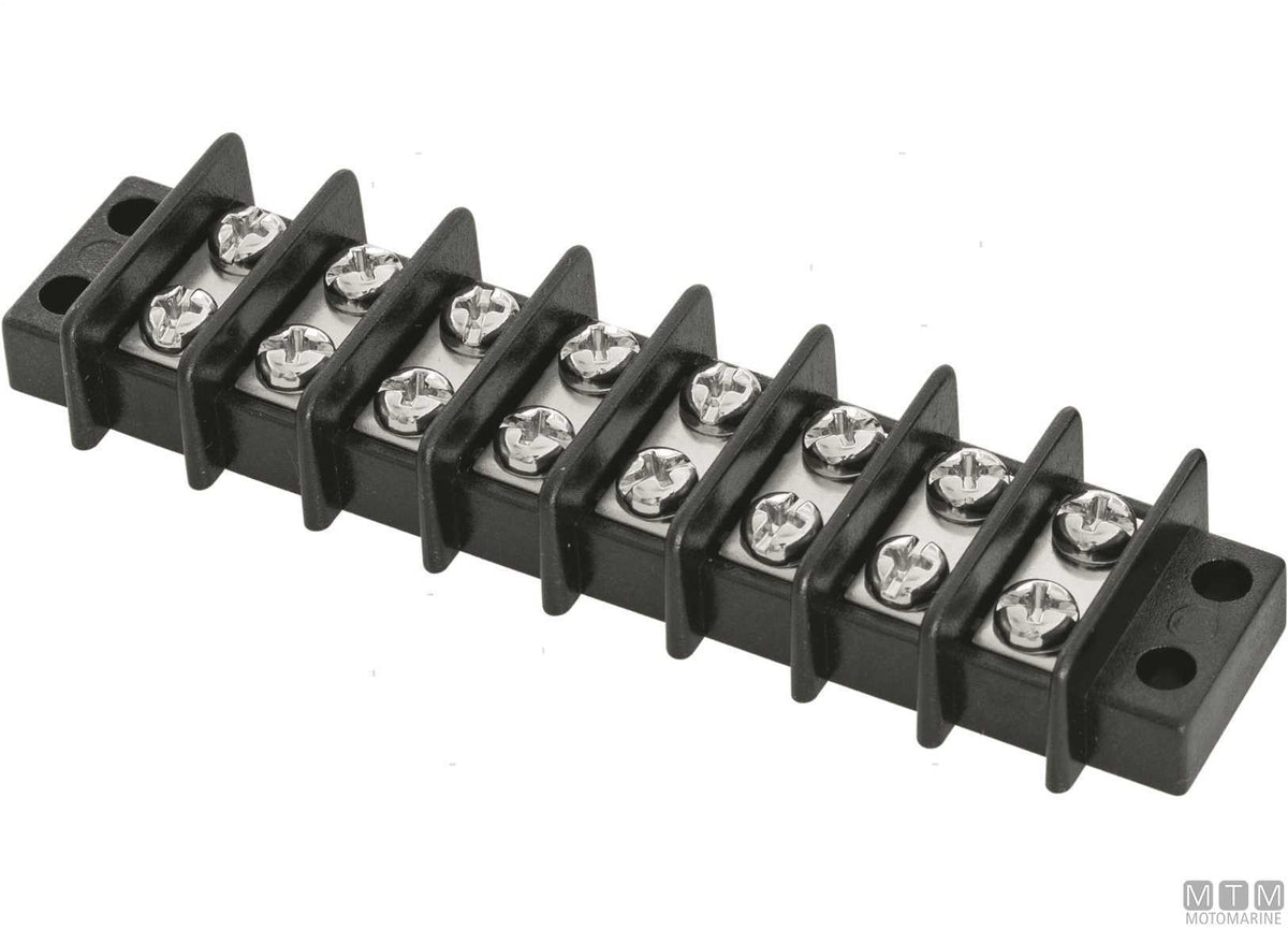 Terminal block 20 A 6 terminals - original photo Motomarine Srl