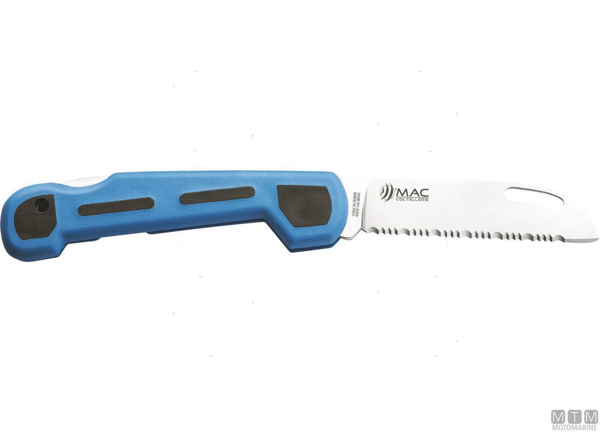 MAC SKIPPY-B blue folding knife, 6.5 cm blade - original photo Motomarine Srl