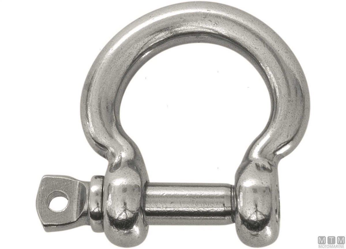 Omega shackle Ø14 mm AISI 316 stainless steel - original photo Motomarine Srl