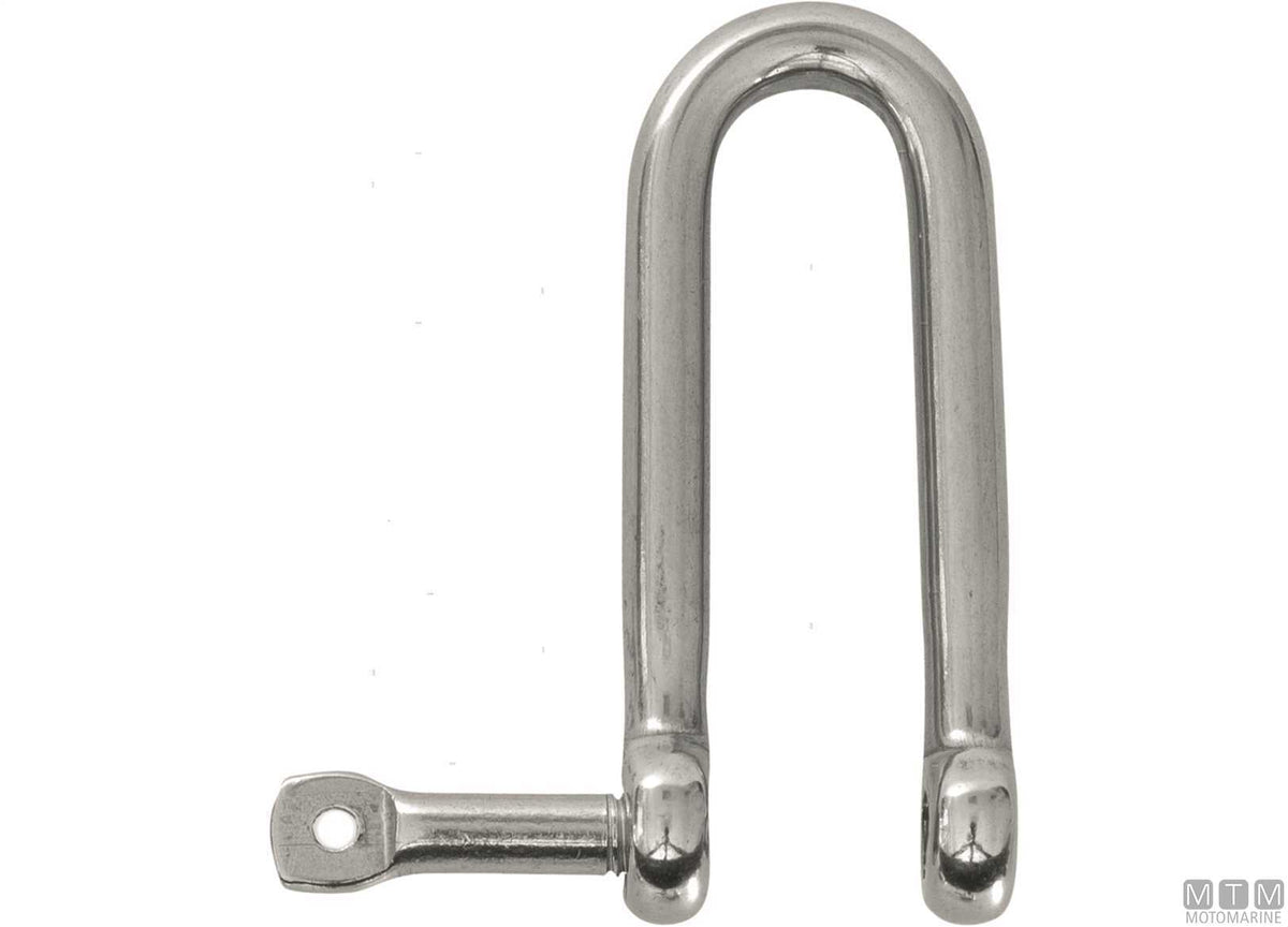 Long shackle Ø4 mm AISI 316 stainless steel captive pin - original photo Motomarine Srl