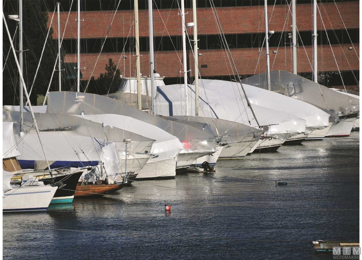 MY200 cover tarpaulin 14x50 m - original photo Motomarine Srl