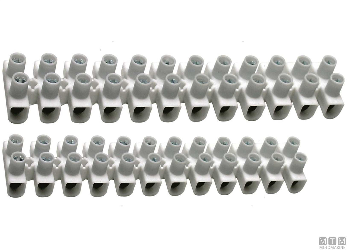 Terminal block 12 poles 2,5 mm² - original photo Motomarine Srl