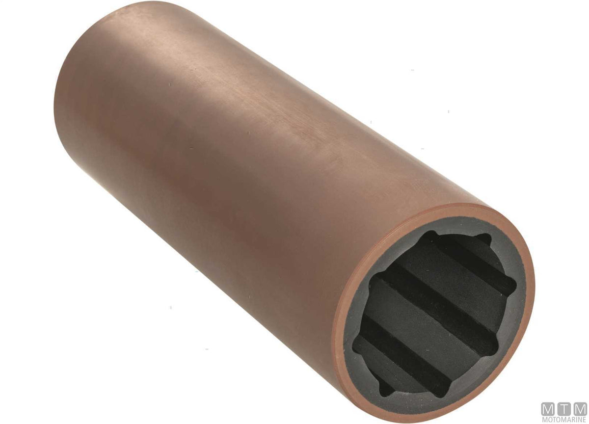 Hydrolube bushing in resin for Ø25 mm shaft ext. Ø1"1/2 L100 mm - original photo Motomarine Srl