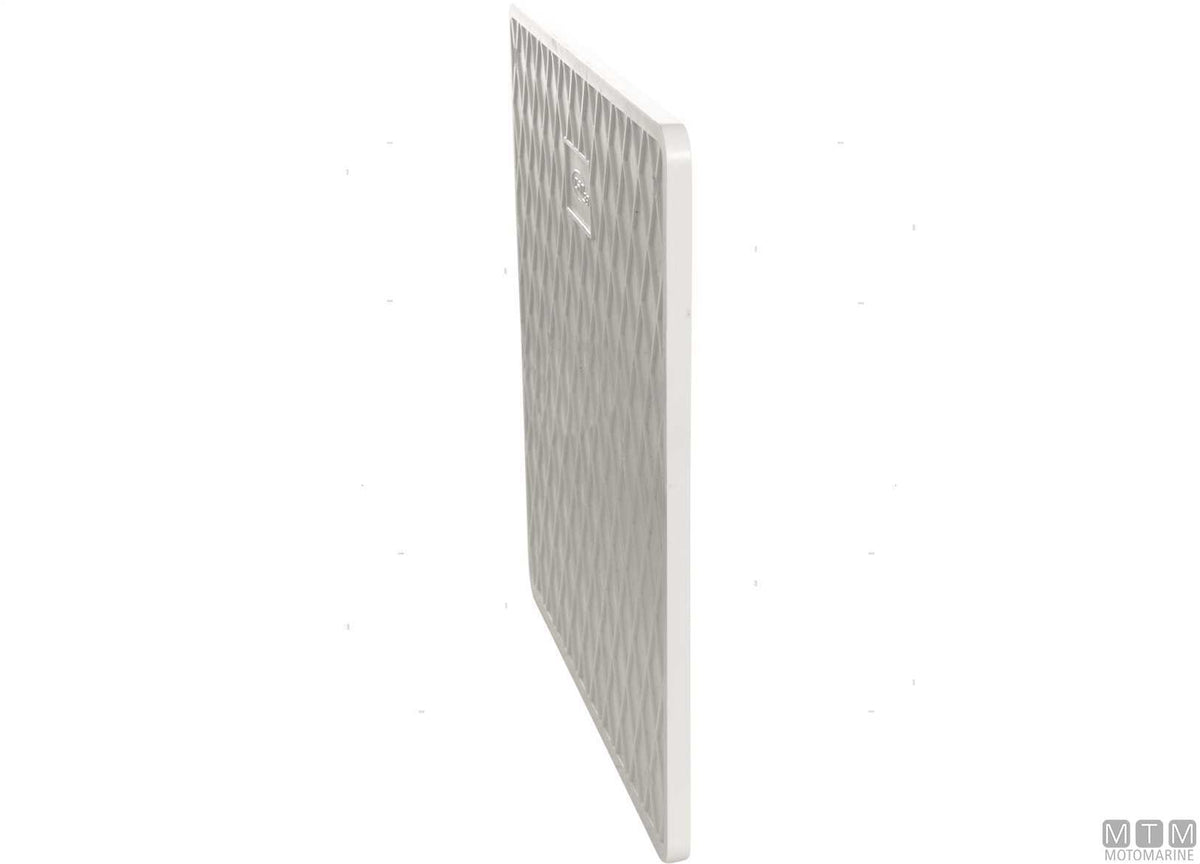 Transom saver plate 300x220 mm in black plastic - original photo Motomarine Srl