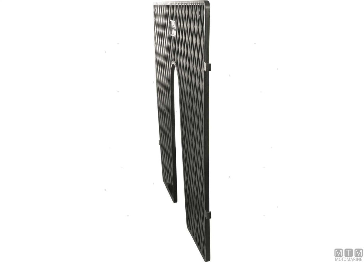 Transom saver plate 450x360 mm in black plastic - original photo Motomarine Srl