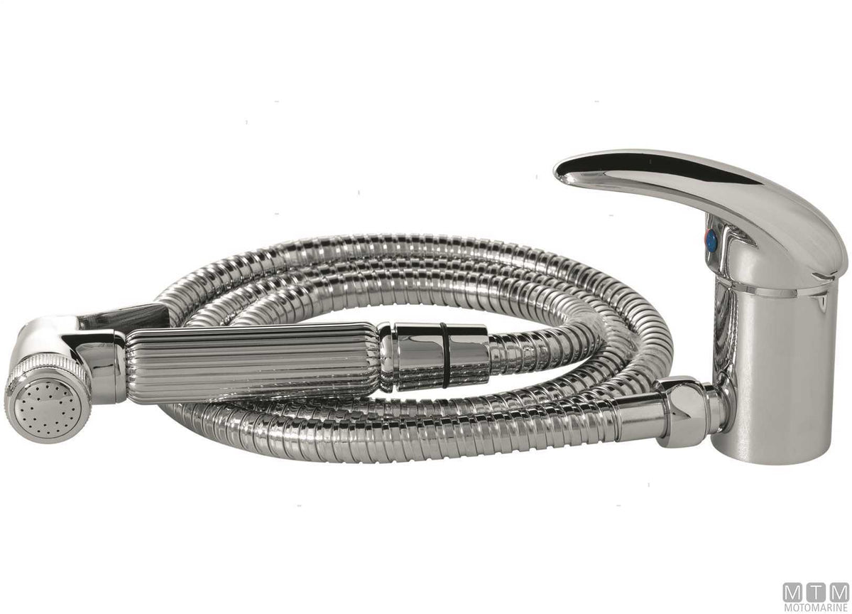 Uno Shower mixer tap with shower hose connection - original photo Motomarine Srl
