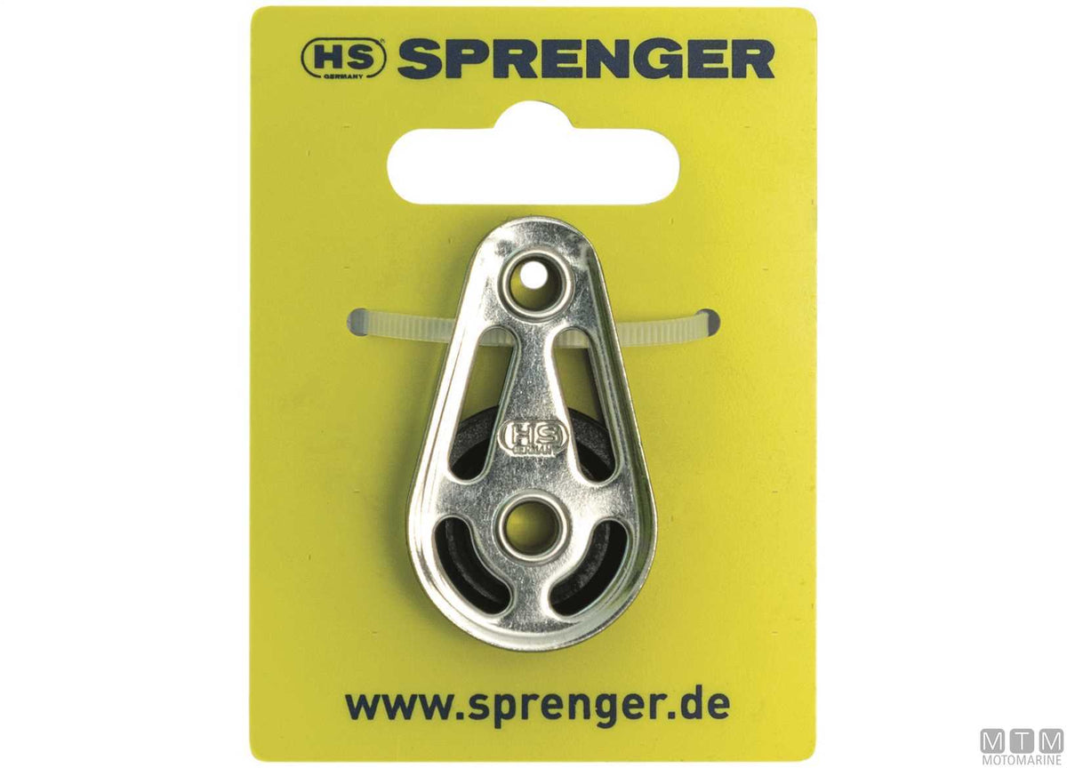 HS single block with pin, Ø26 mm sheave - original photo Motomarine Srl