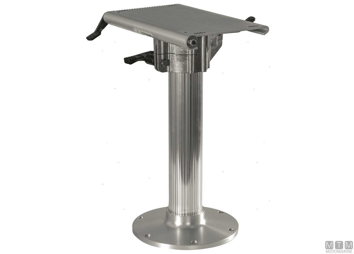 Garelick fixed seat support H460 mm in aluminium - original photo Motomarine Srl
