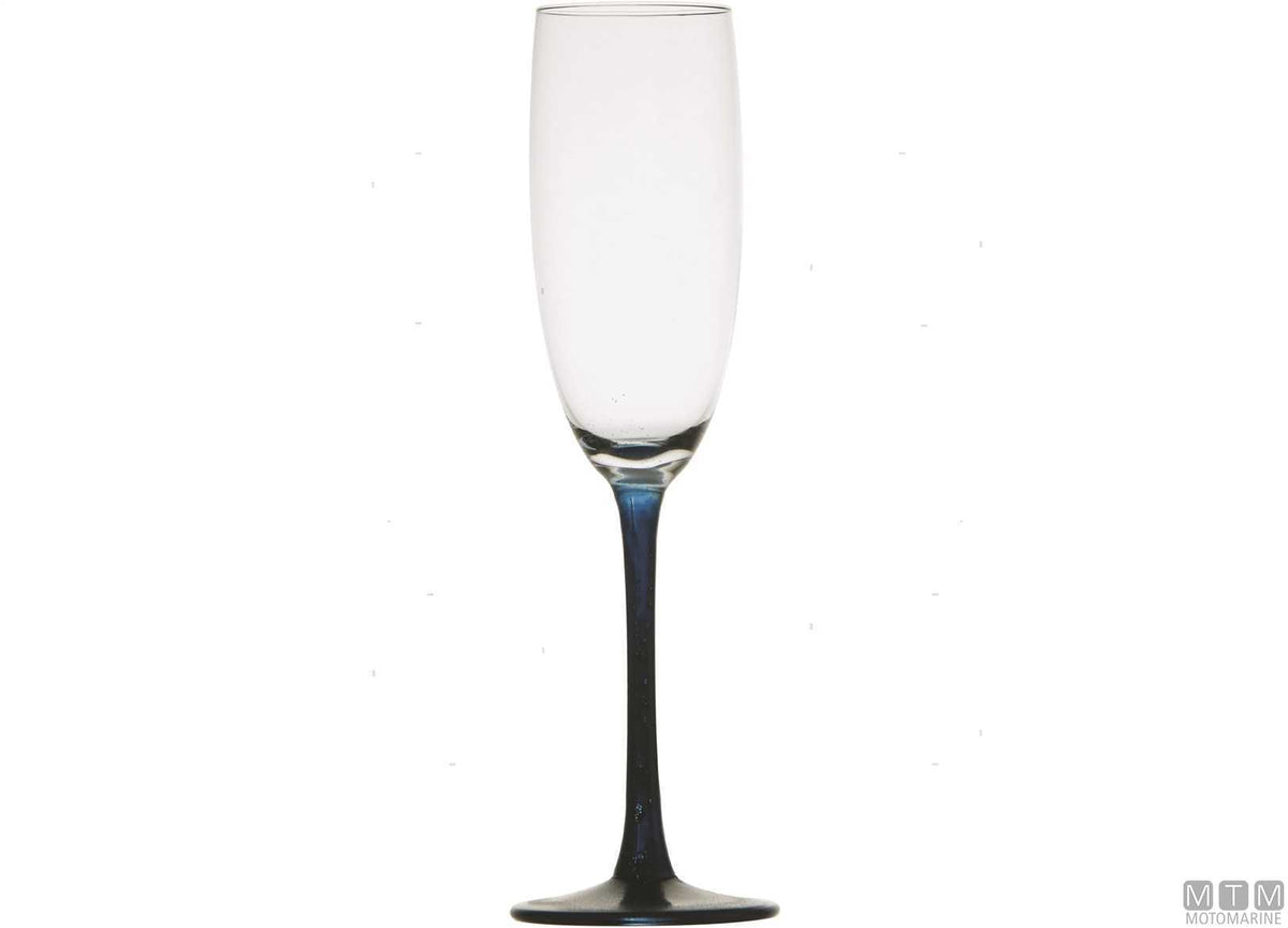 MB Ecozen blue champagne glasses set - original photo Motomarine Srl