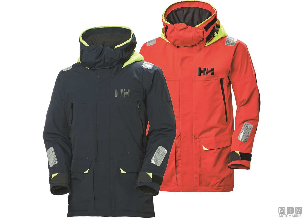 H/H Skagen Offshore oilskin jacket 222 red S - original photo Motomarine Srl