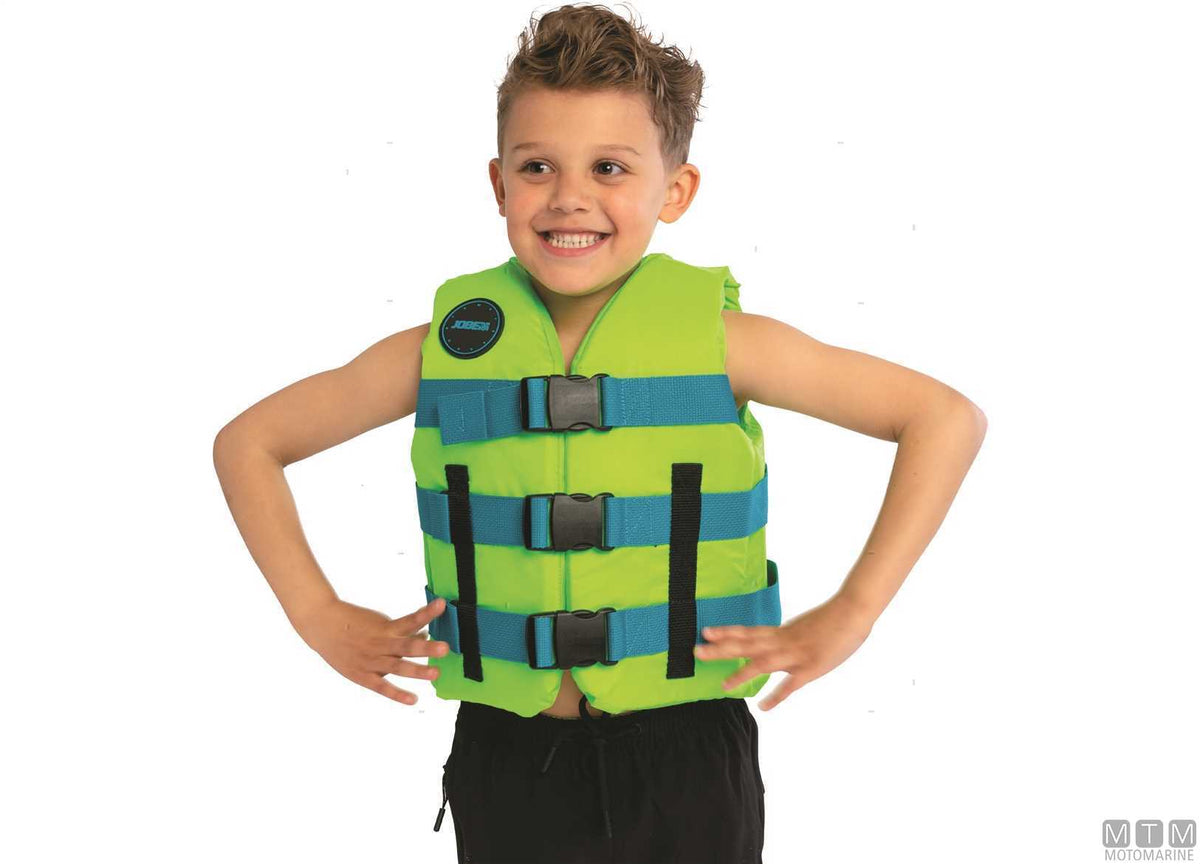 Jobe Youth buoyancy vest ISO 50N lime - original photo Motomarine Srl