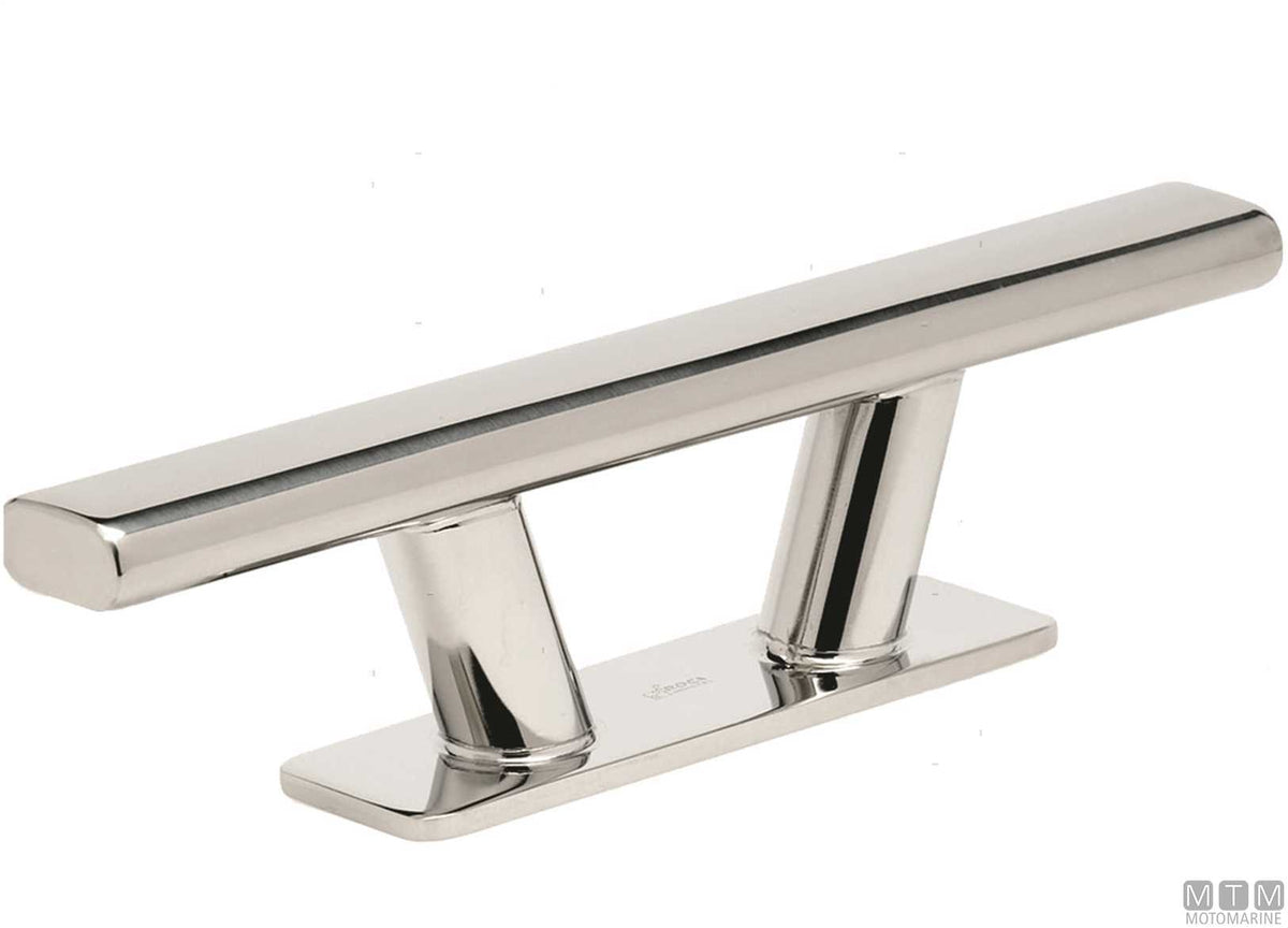Square Roca cleat in AISI 316 stainless steel, 205 mm - original photo Motomarine Srl