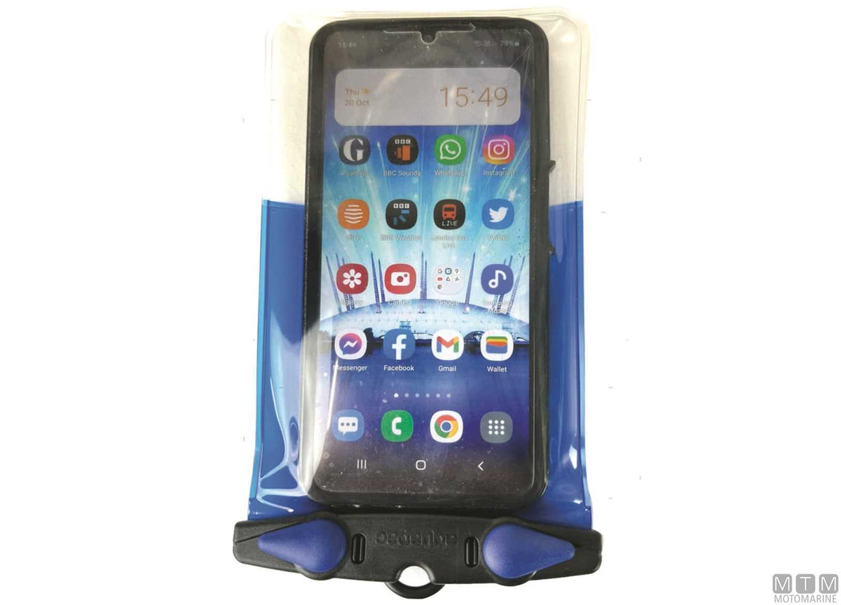 Aquapac waterproof phone case 358 grey - original photo Motomarine Srl