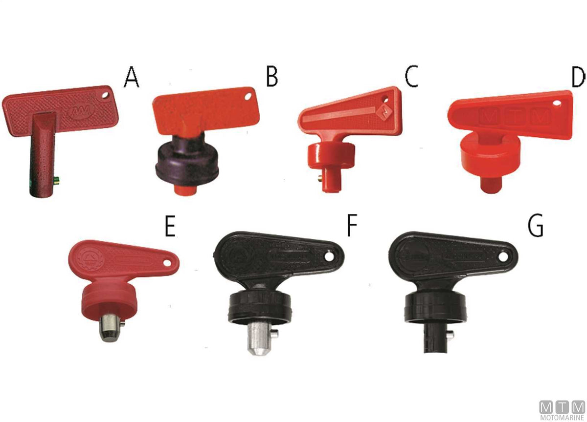 Spare key for battery disconnect switch 2103009 - original photo Motomarine Srl