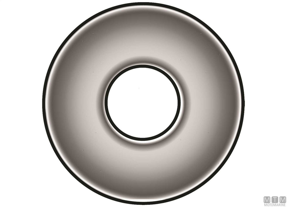 Wide washers DIN9021 stainless steel A4 Ø13 mm 4 pcs - original photo Motomarine Srl