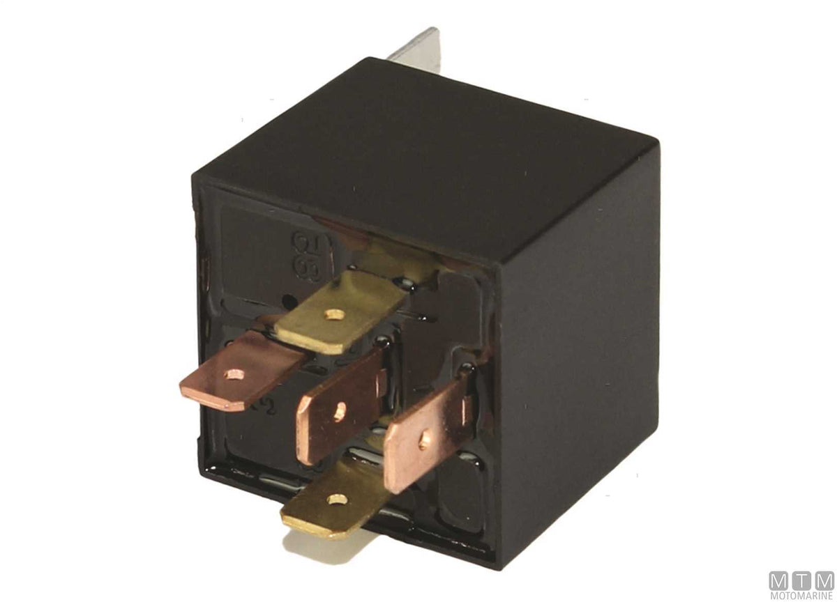 SPDT relay switch with socket, 5-pin, 24V-40A - original photo Motomarine Srl