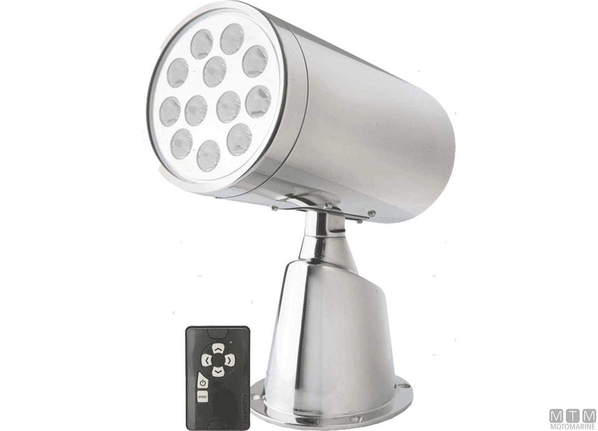 Guest wireless LED stainless steel floodlight 24V - original photo Motomarine Srl