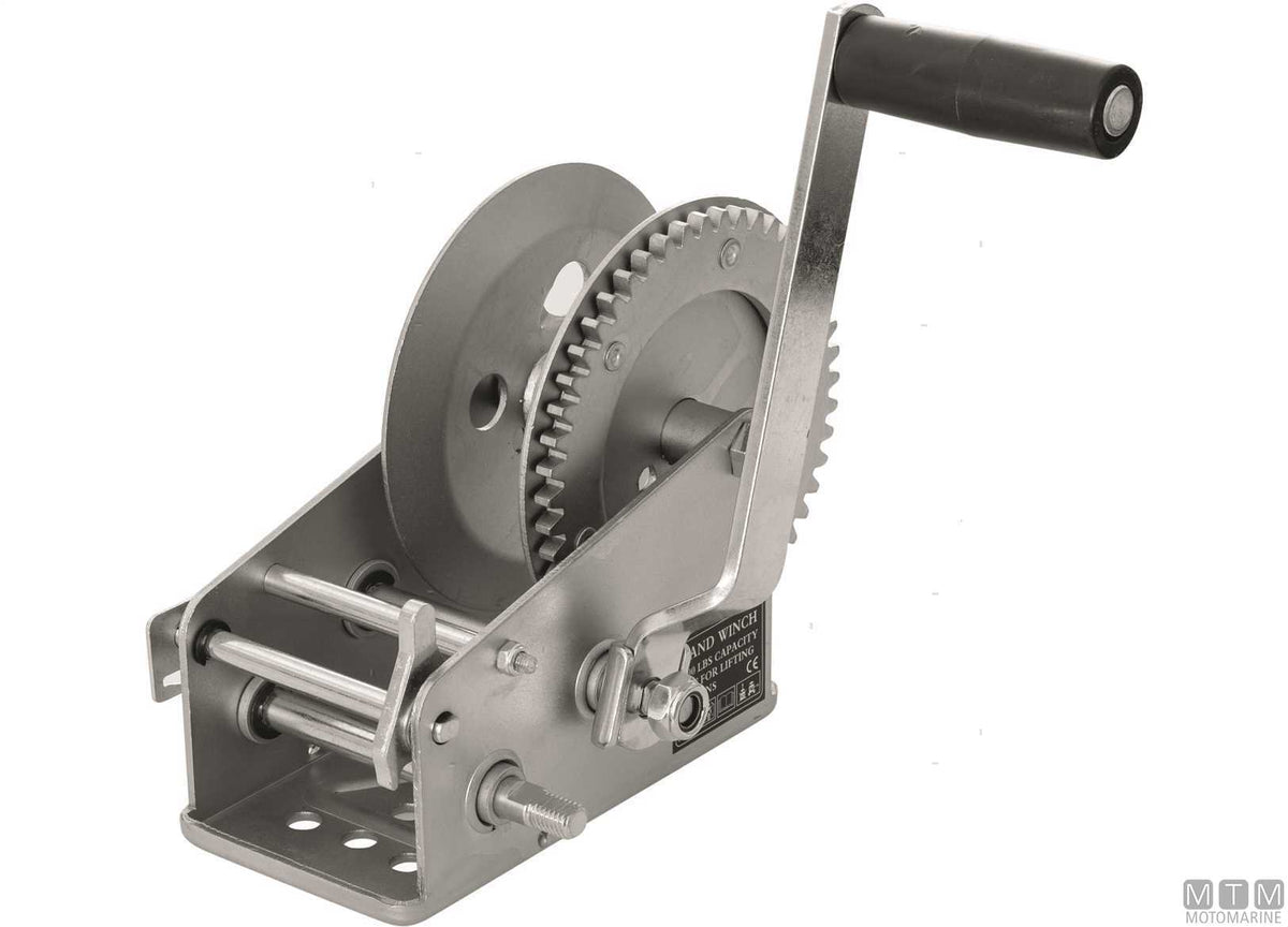 Manual trailer winch pull 635 kg - original photo Motomarine Srl