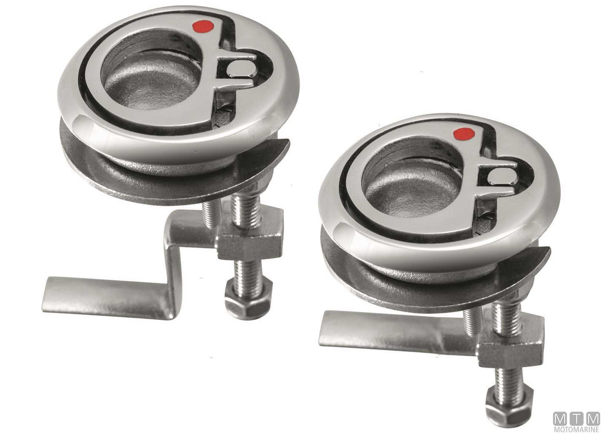 SS compression latch Ø60 mm stainless steel 316 - original photo Motomarine Srl
