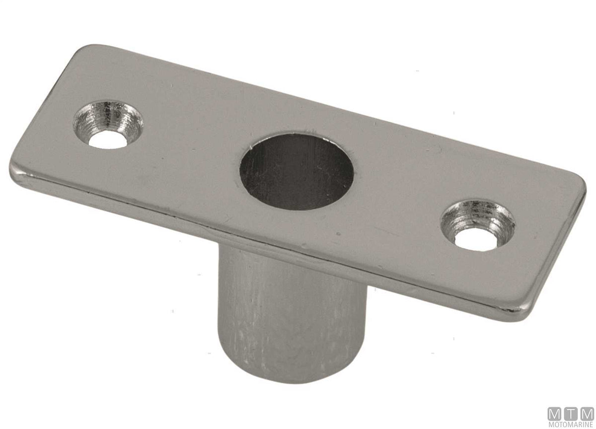 Oarlock socket, 48 mm opening, chromed brass - original photo Motomarine Srl