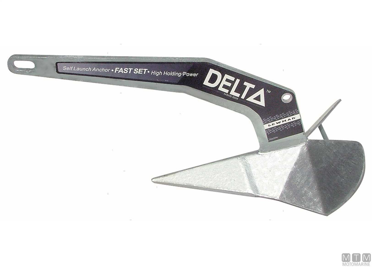 Delta anchor 16 kg hot-dip galvanized steel - original photo Motomarine Srl