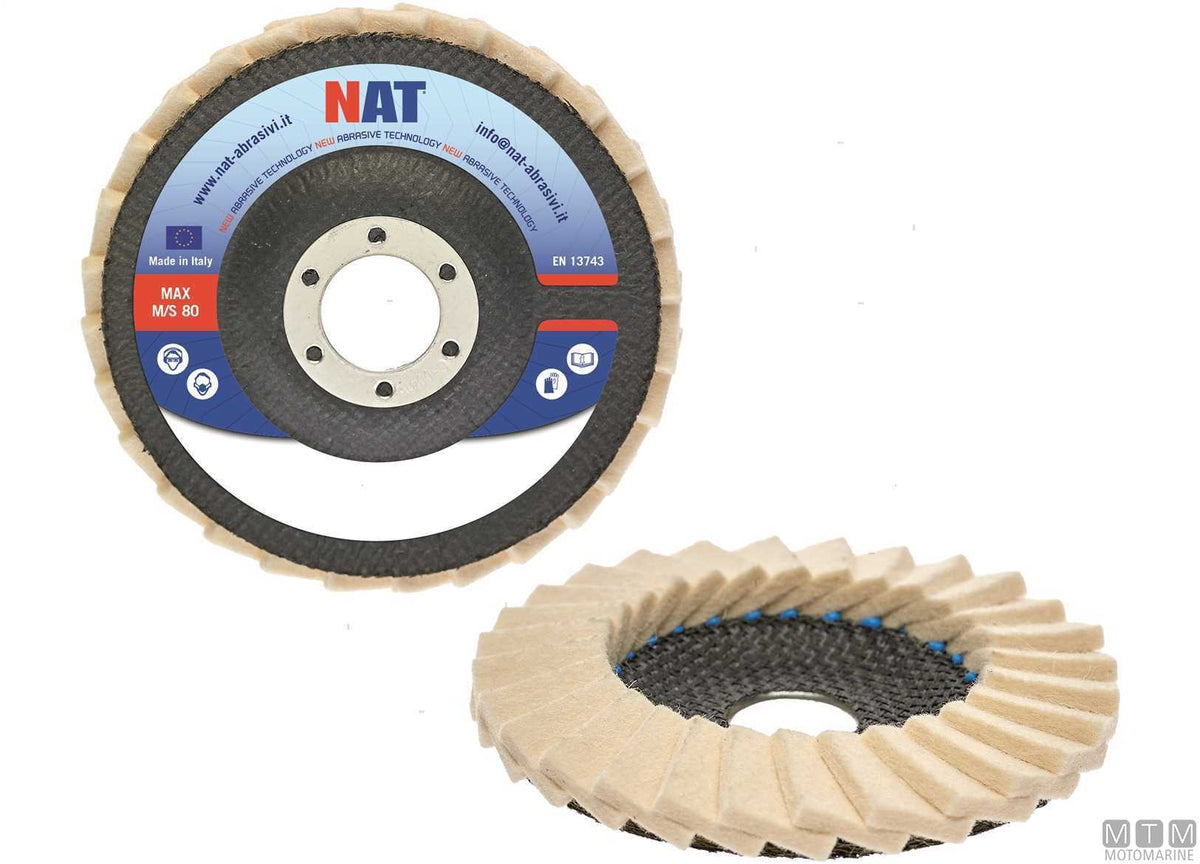 Felt disc Ø115 mm - original photo Motomarine Srl