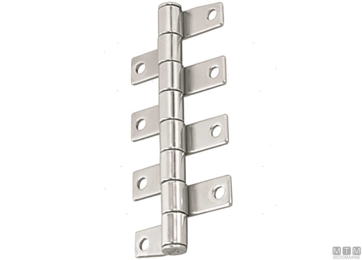 Matec braked piano hinge 53.8x45 mm, AISI 316 stainless steel - original photo Motomarine Srl