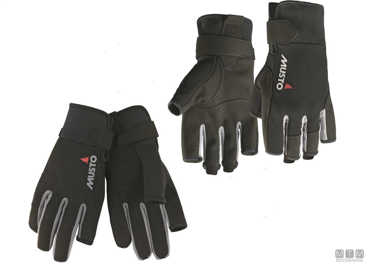 Musto Essential Sailing Gloves 991 black S - original photo Motomarine Srl