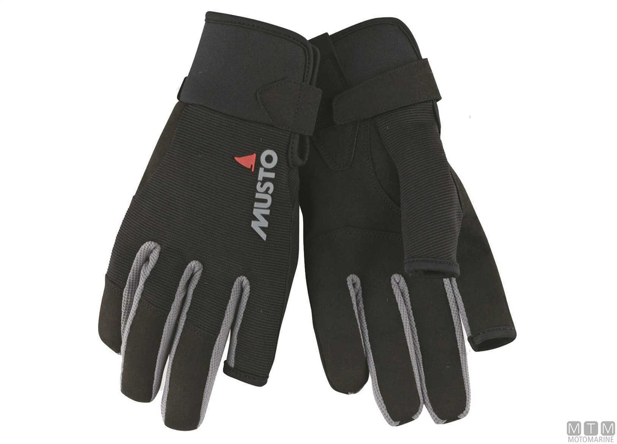 Musto Essential Sailing Gloves 991 black S - original photo Motomarine Srl