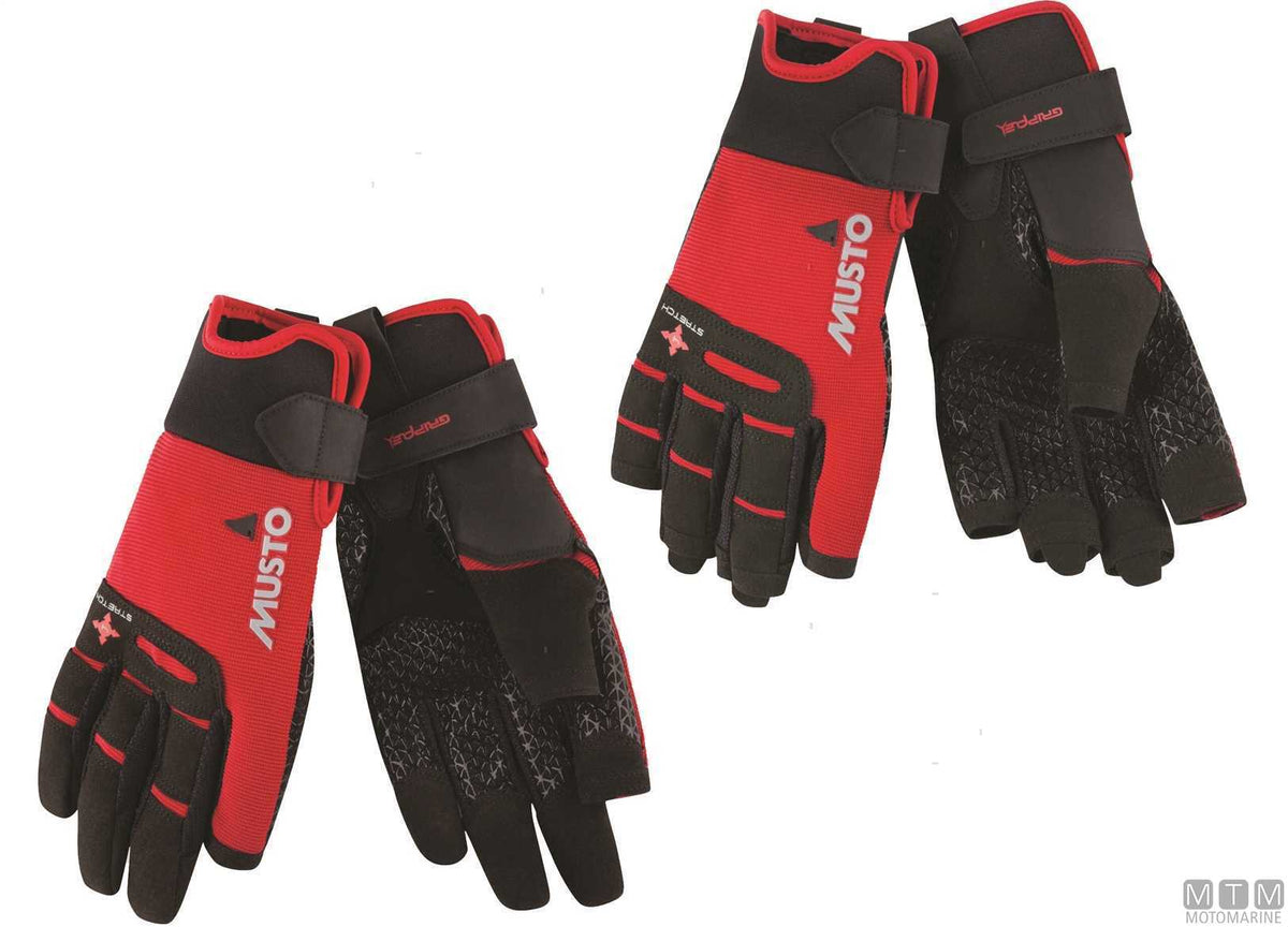 Musto Performance Winter Gloves 169 red M - original photo Motomarine Srl
