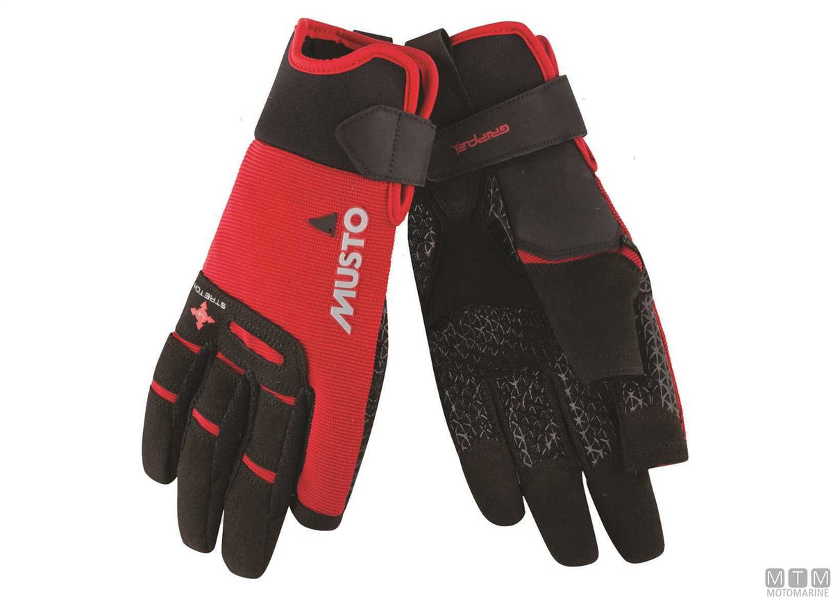 Musto Performance 3/4 Gloves 169 red M - original photo Motomarine Srl