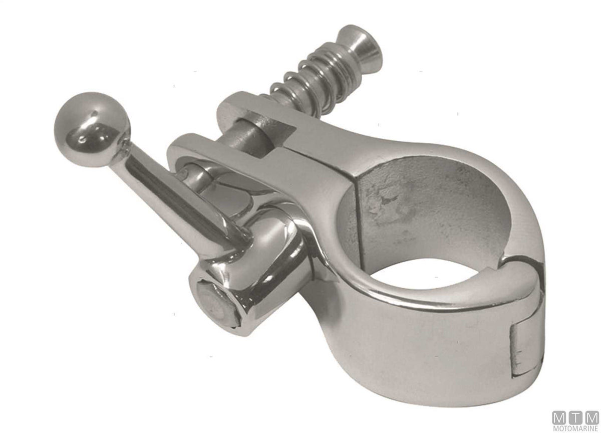 Lever openable joint in stainless steel for bimini tops Ø22 mm - original photo Motomarine Srl