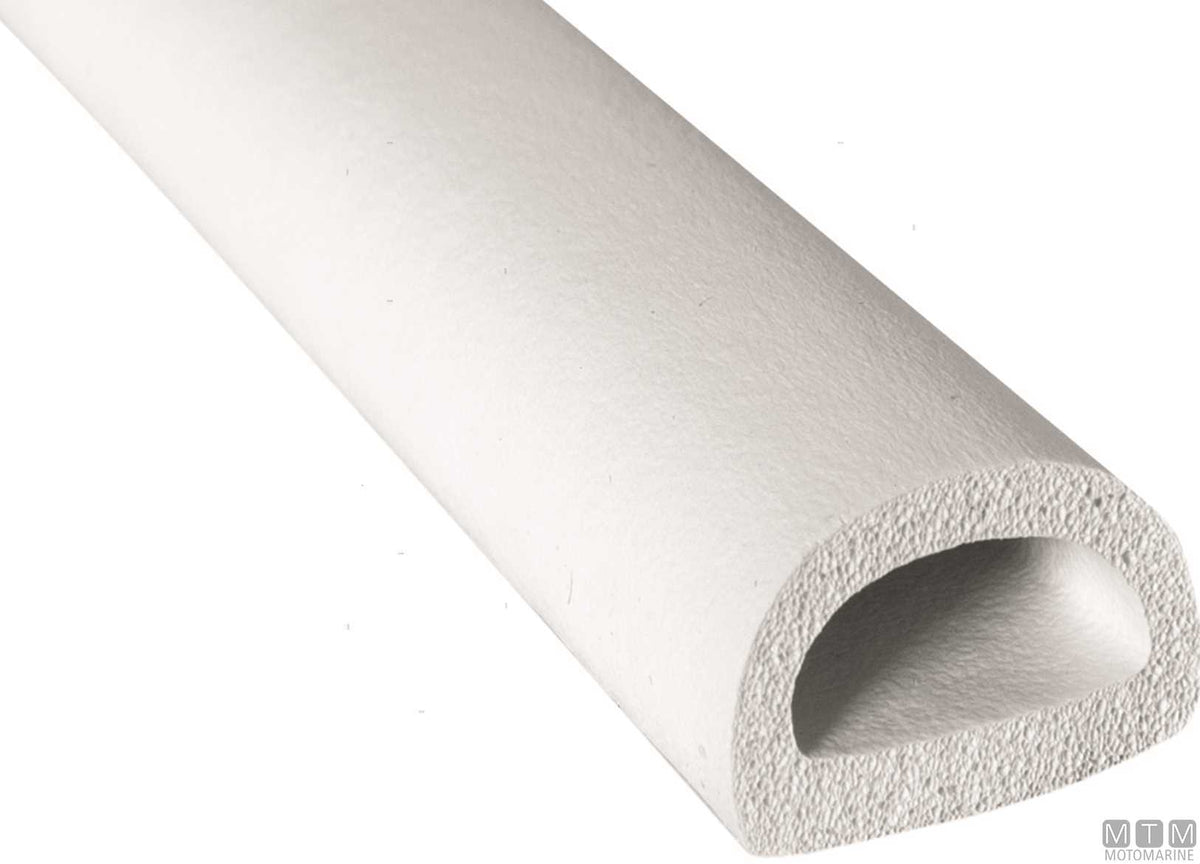 Trim-Lok DD rubber white gasket 15 mm HT adhesive 15 m - original photo Motomarine Srl