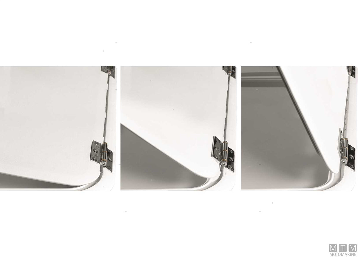 ROCA friction hinge 76x50 mm in stainless steel 316 - original photo Motomarine Srl