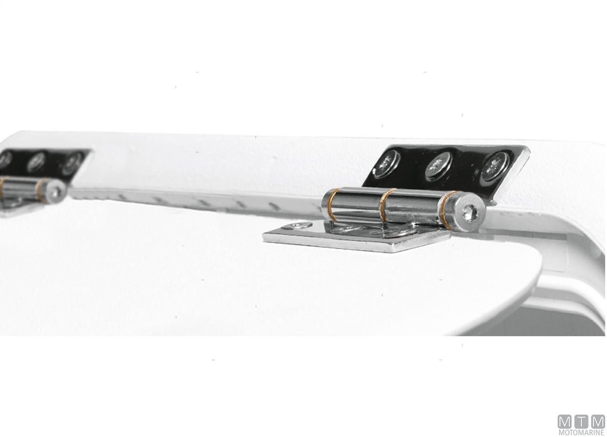 ROCA friction hinge 76x50 mm in stainless steel 316 - original photo Motomarine Srl