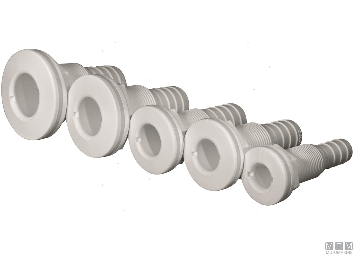 Trudesign through-hull fitting with hose tail 3/4" Ø19 mm - original photo Motomarine Srl