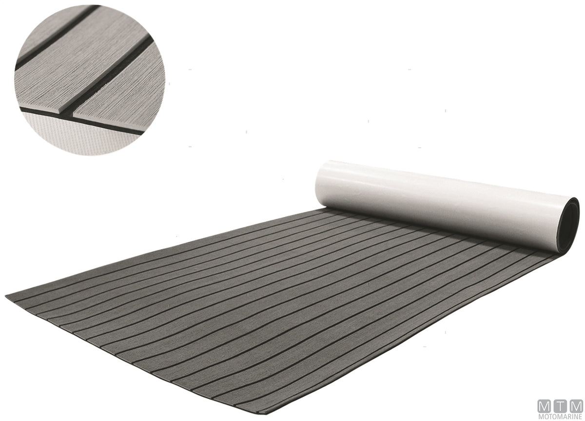Milled EVA Deck covering 200x100 cm grey - original photo Motomarine Srl