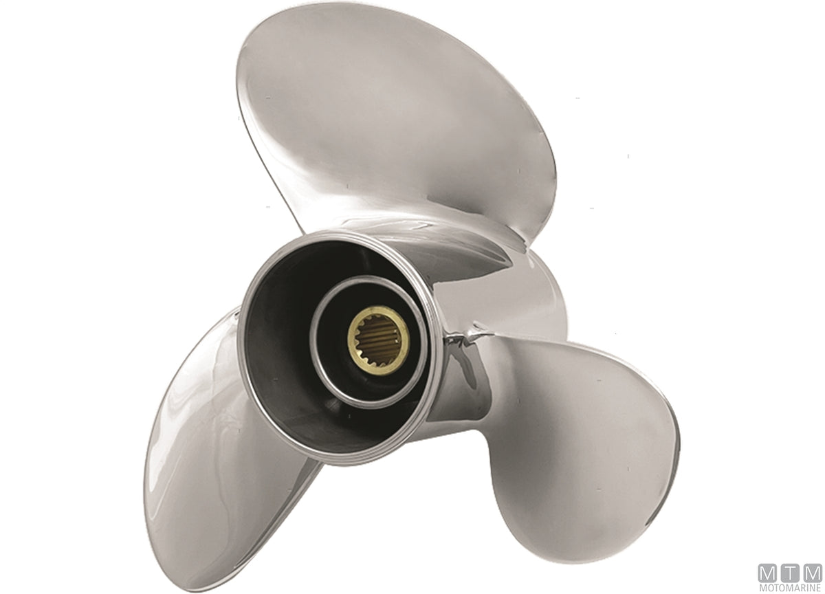 Alice propeller 3 blades stainless steel 14x21 - original photo Motomarine Srl