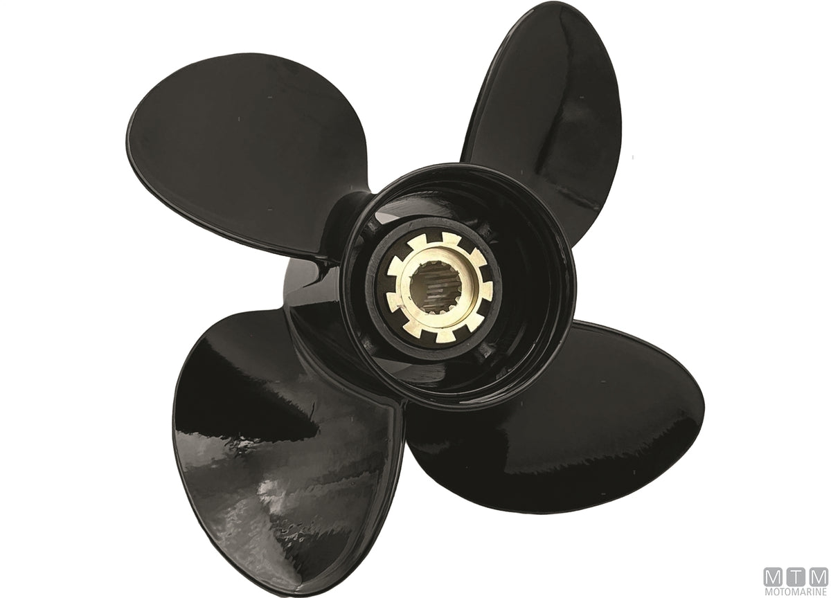 Alice propeller for Mercury 4 blades aluminum 10.6x12 - original photo Motomarine Srl