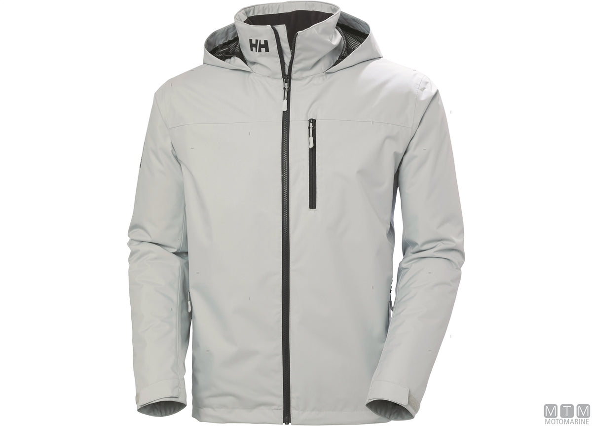 H/H Crew Midlayer 2.0 hooded jacket 601 light blue XL - original photo Motomarine Srl