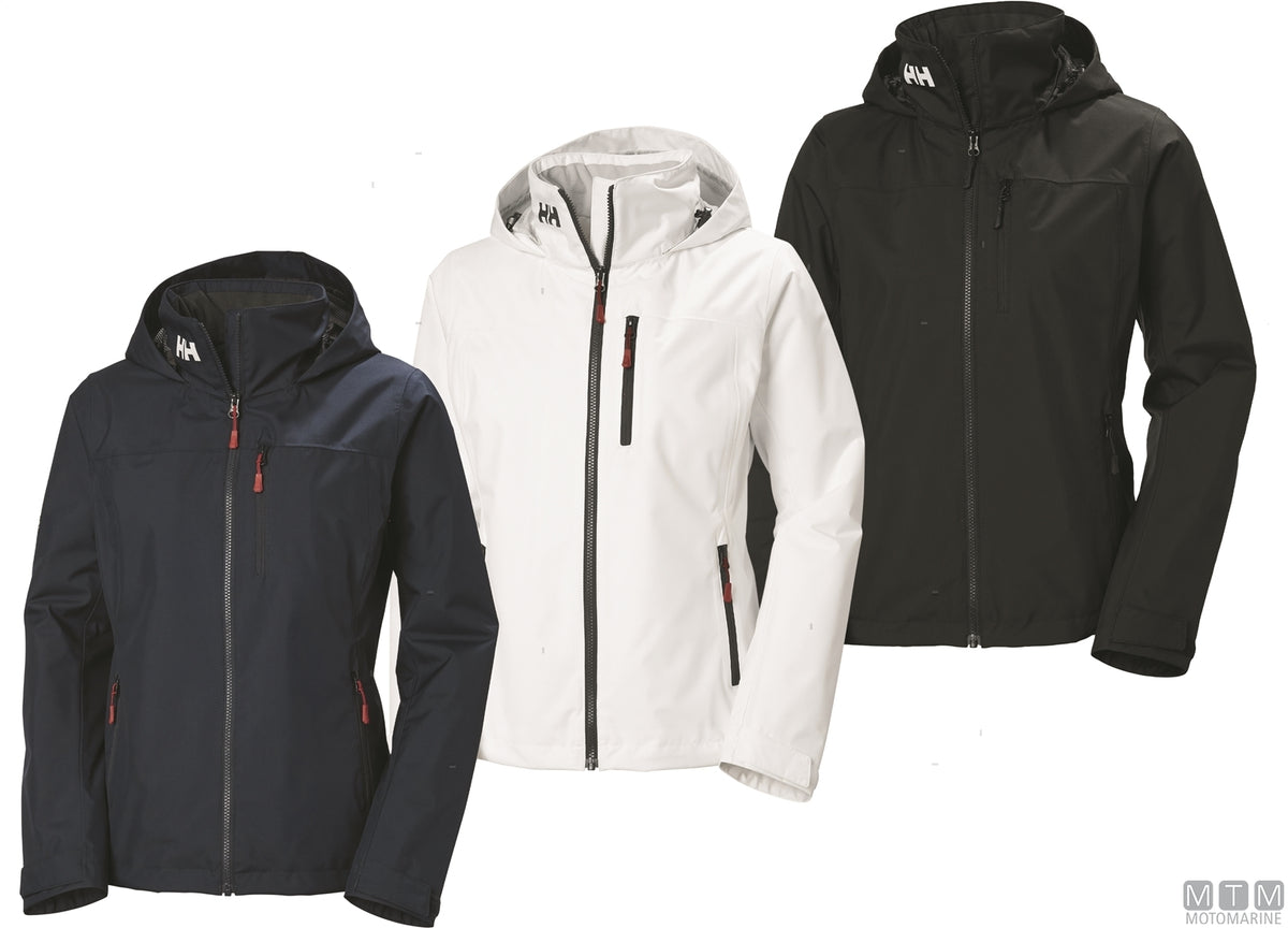 H/H Crew Midlayer 2.0 hooded jacket women's 597 navy blue L - original photo Motomarine Srl